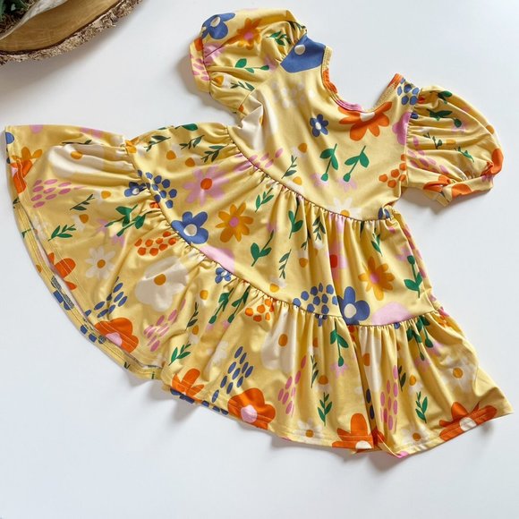 Dot Dot Smile Floral Twirl Dress | Size 2T - Picture 4 of 5
